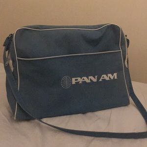 Vintage Original Pan Am Airlines Messenger Bag